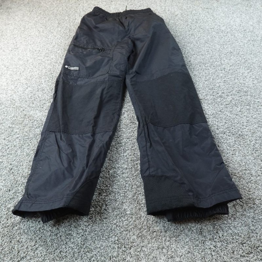 VTG Columbia Pants Mens S Black Windbreaker Ski Snowboard Waterproof Outdoor
